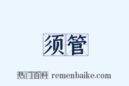须管是什么意思的图片
